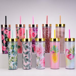 DW Plastic Straw TumblerHLT-2014P  DW Plastic Straw Tumbler