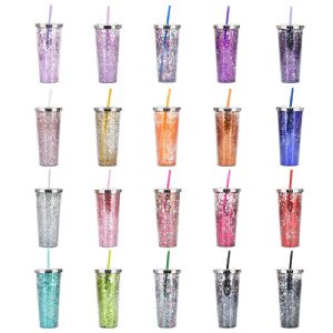 DW Plastic Straw TumblerHLT-2024GS  DW Plastic Straw Tumbler