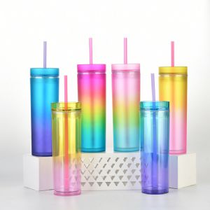 DW Plastic Straw TumblerHLT-2014GP Plastic Tumbler
