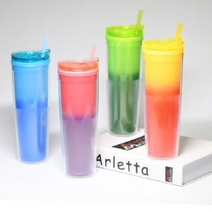 DW Plastic TumblerHLT-2070  DW Plastic Straw Tumbler