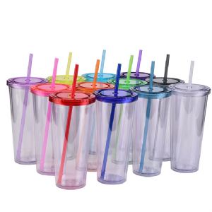 DW Plastic Straw TumblerHLT-2024 Plastic Straw Tumbler