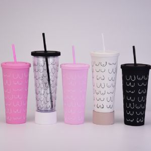 DW Plastic Straw TumblerHLT-2024 Plastic Straw Tumbler