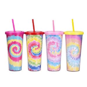 DW Plastic Straw TumblerHLT-2024P Plastic Tumbler