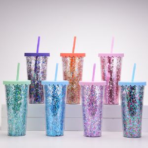DW Plastic TumblerHLT-2104  DW Plastic Straw Tumbler