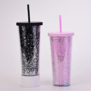 DW Plastic Straw TumblerHLT-2091  DW Plastic Straw Tumbler