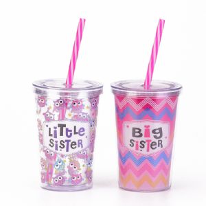 DW Plastic Straw TumblerHLT-2010 Plastic Straw Tumbler