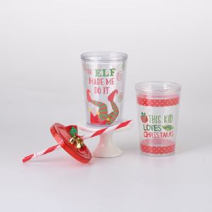 DW Plastic Straw TumblerHLT-2010 Plastic Straw Tumbler