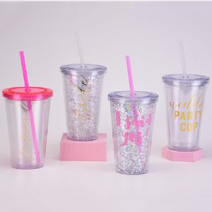 DW Plastic Straw TumblerHLT-2016 Plastic Straw Tumbler