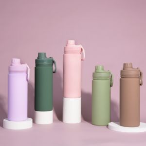 550ml stainless steel sports water bottle wide mouth portable bottleHVB-098-18 Vacuum Bottle