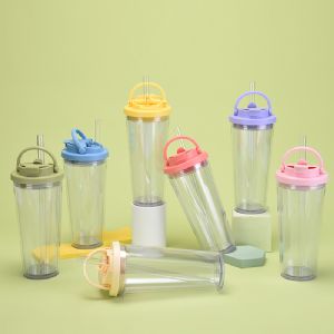 710ml Double Drink Lid Plastic CupHLT-2085 Plastic Tumbler