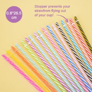 Reusable, Multi-Colored Ring-and-Straw SetHHW-P007 Straw