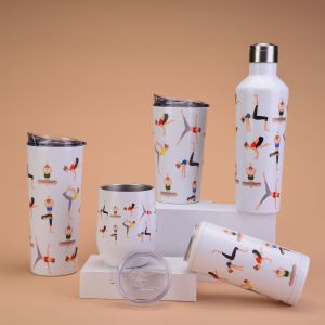 Yoga-Themed Water BottleYoga-Themed