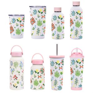 Printed Theme Stainless Steel Vacuum BottlePrinted Theme 3