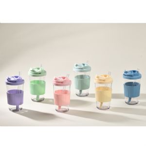 710ml Single-Layer Tritan Straw TumblerHLT-1023T Plastic Tumbler