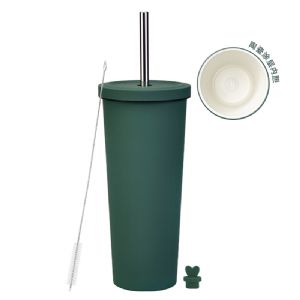 830ml Ceremic Coating Milk Tea Steel CupHVT-064C Vacuum Tumbler
