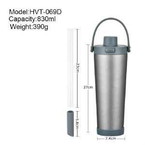 830ml Jump Cap Titanium Cup- Meteorite GrayHVT-069D-29 Vacuum Tumbler